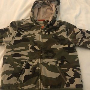 LL Bean Fleece lined jacket boys M 10-12